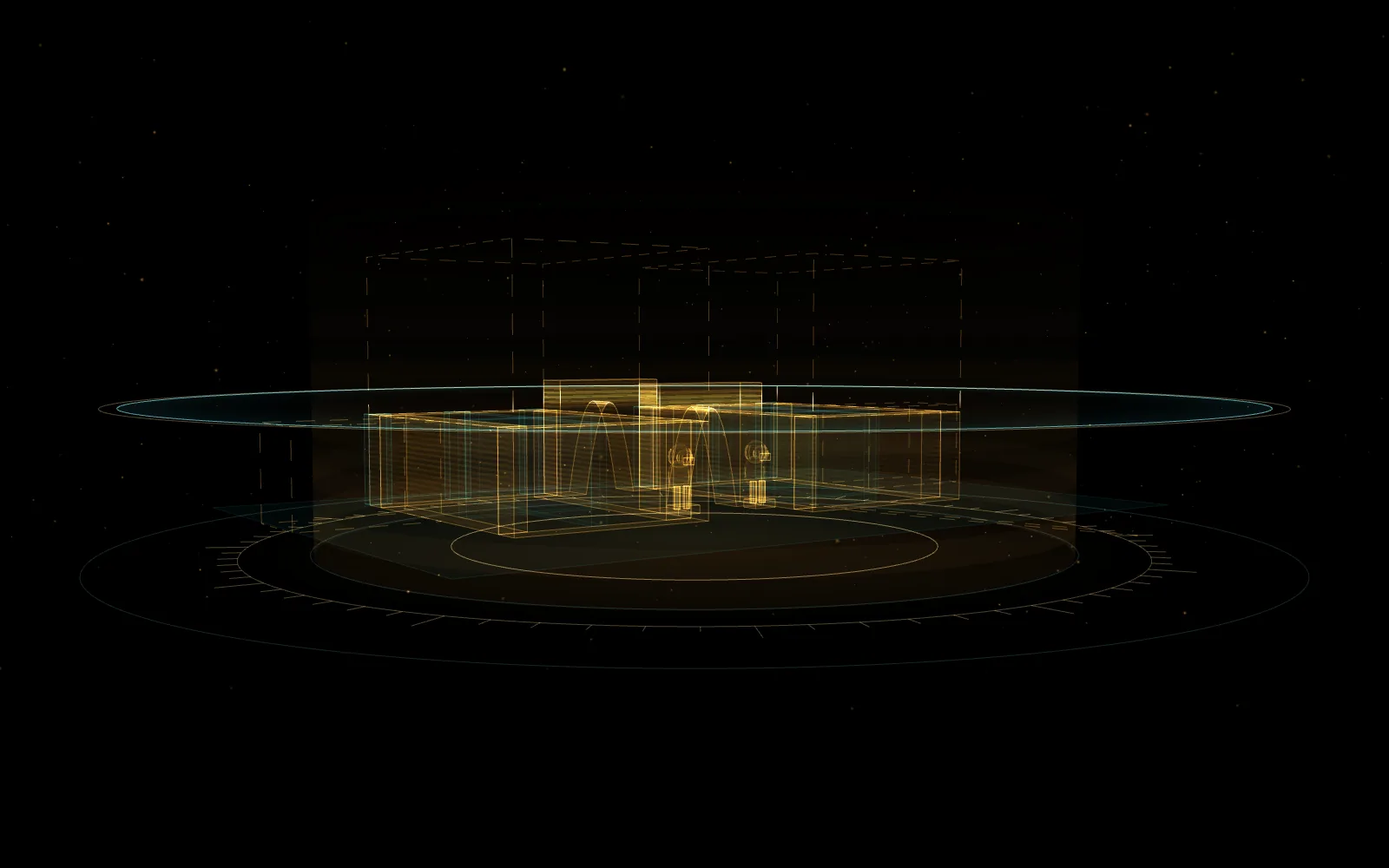 Holograma: Hattusa · Puerta de los Leones (reconstrucción esquemática)